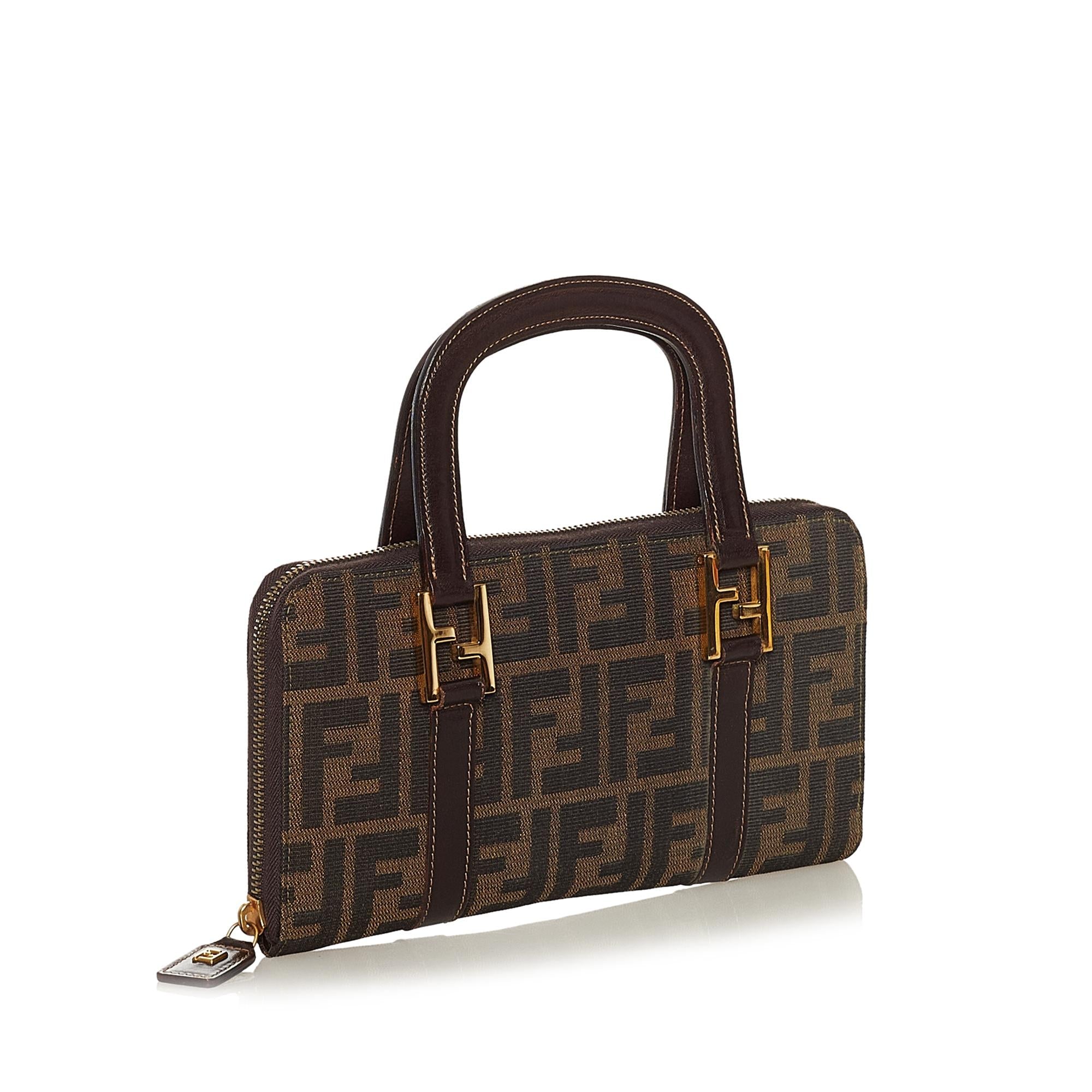 Fendi Zucca Canvas Handbag