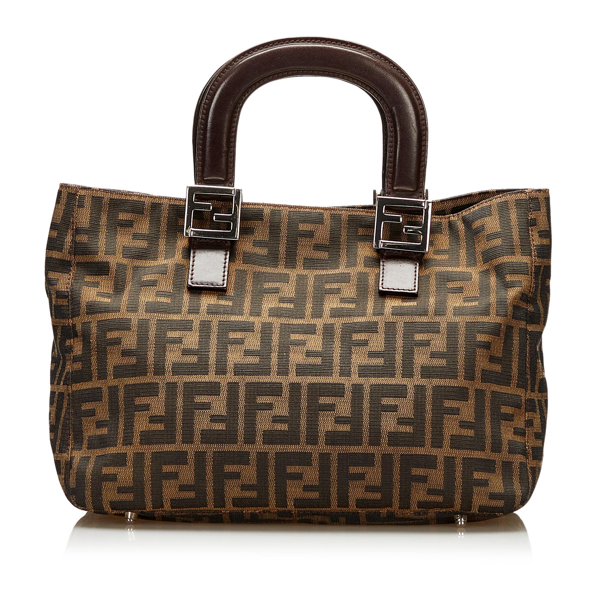 Fendi Zucca Canvas Handbag