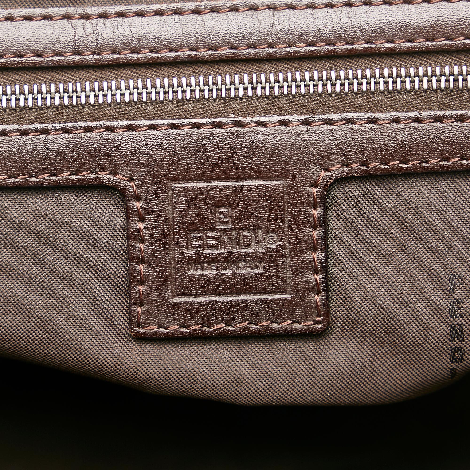 Fendi Zucca Canvas Handbag