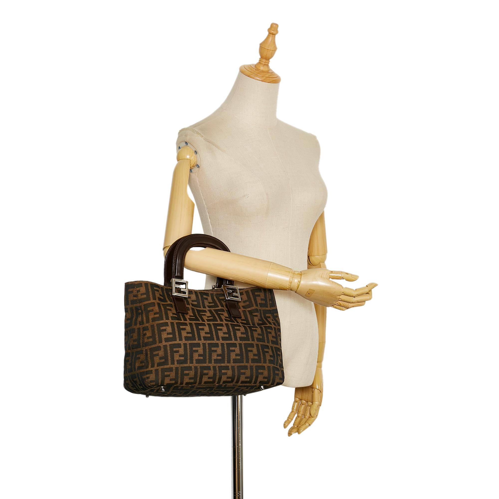 Fendi Zucca Canvas Handbag