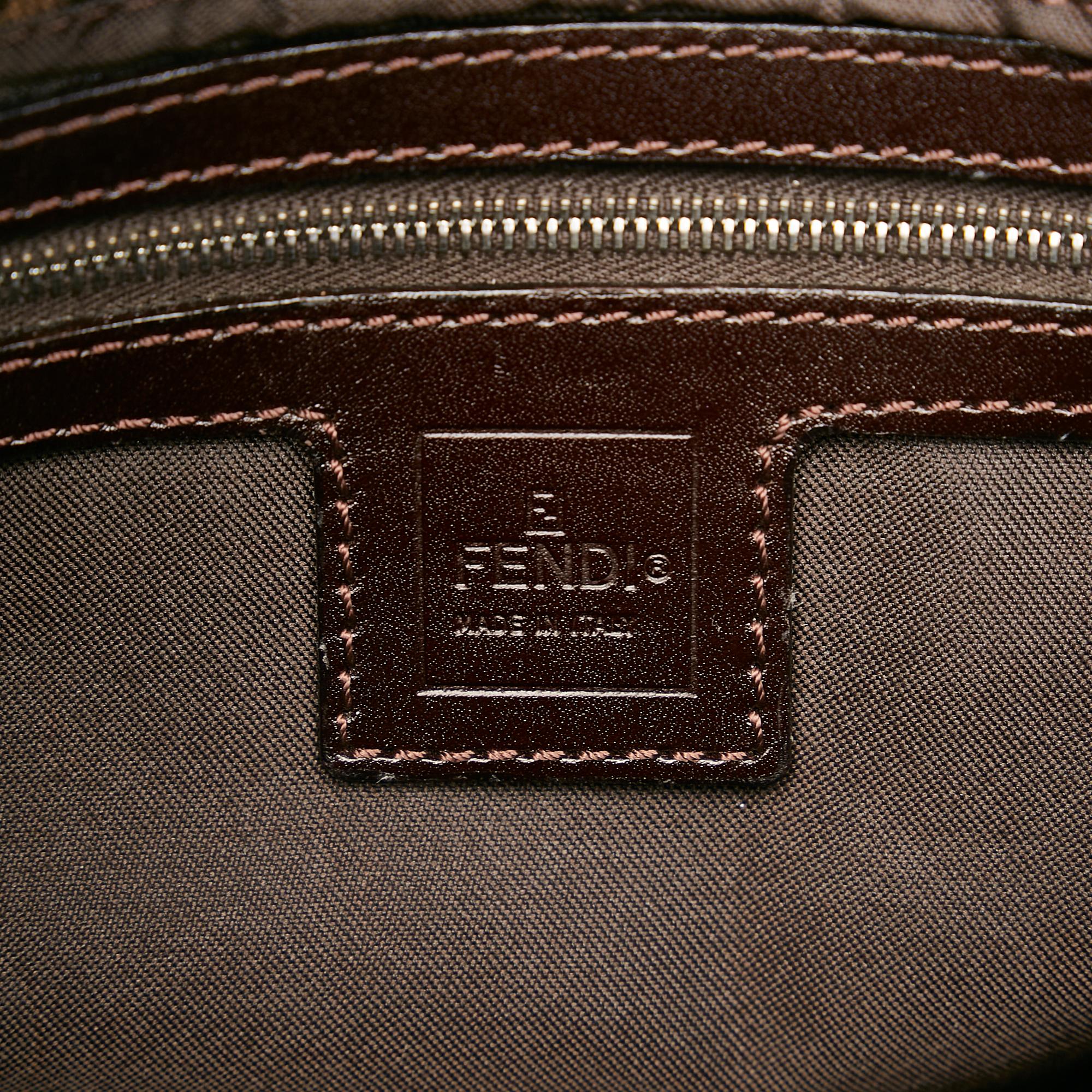 Fendi Zucca Canvas Handbag