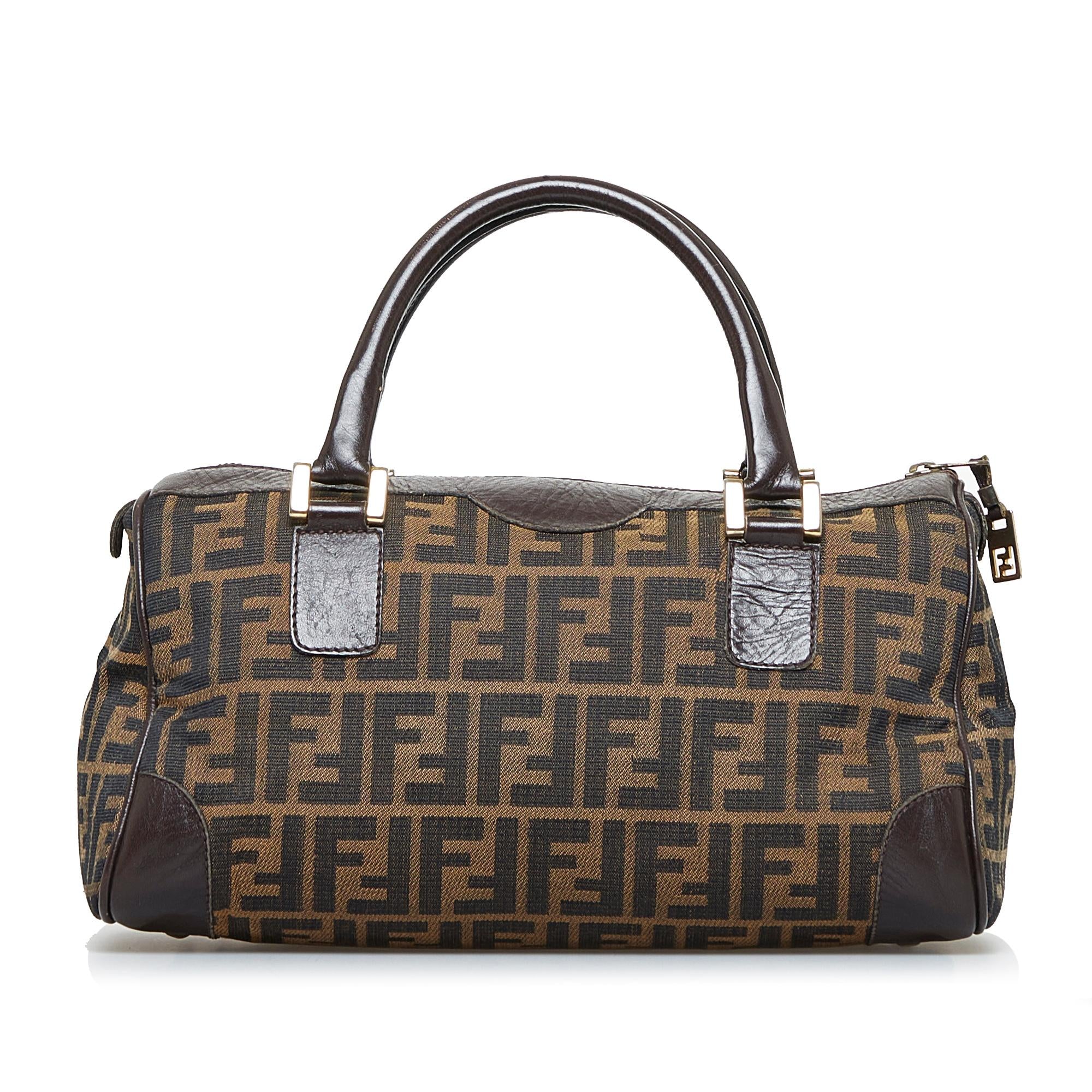 Fendi Zucca Canvas Handbag