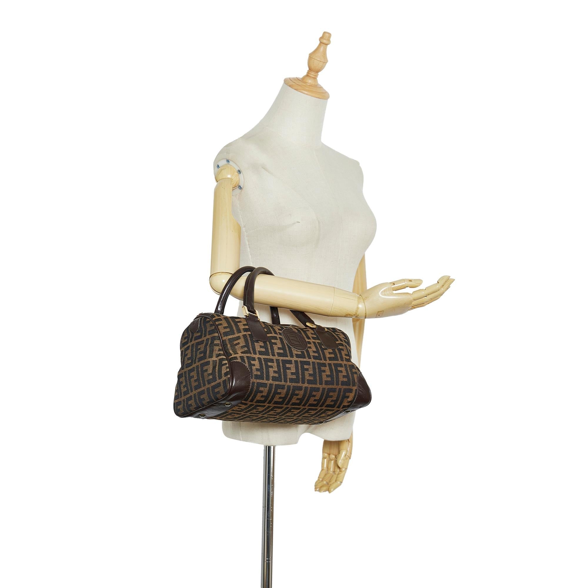 Fendi Zucca Canvas Handbag