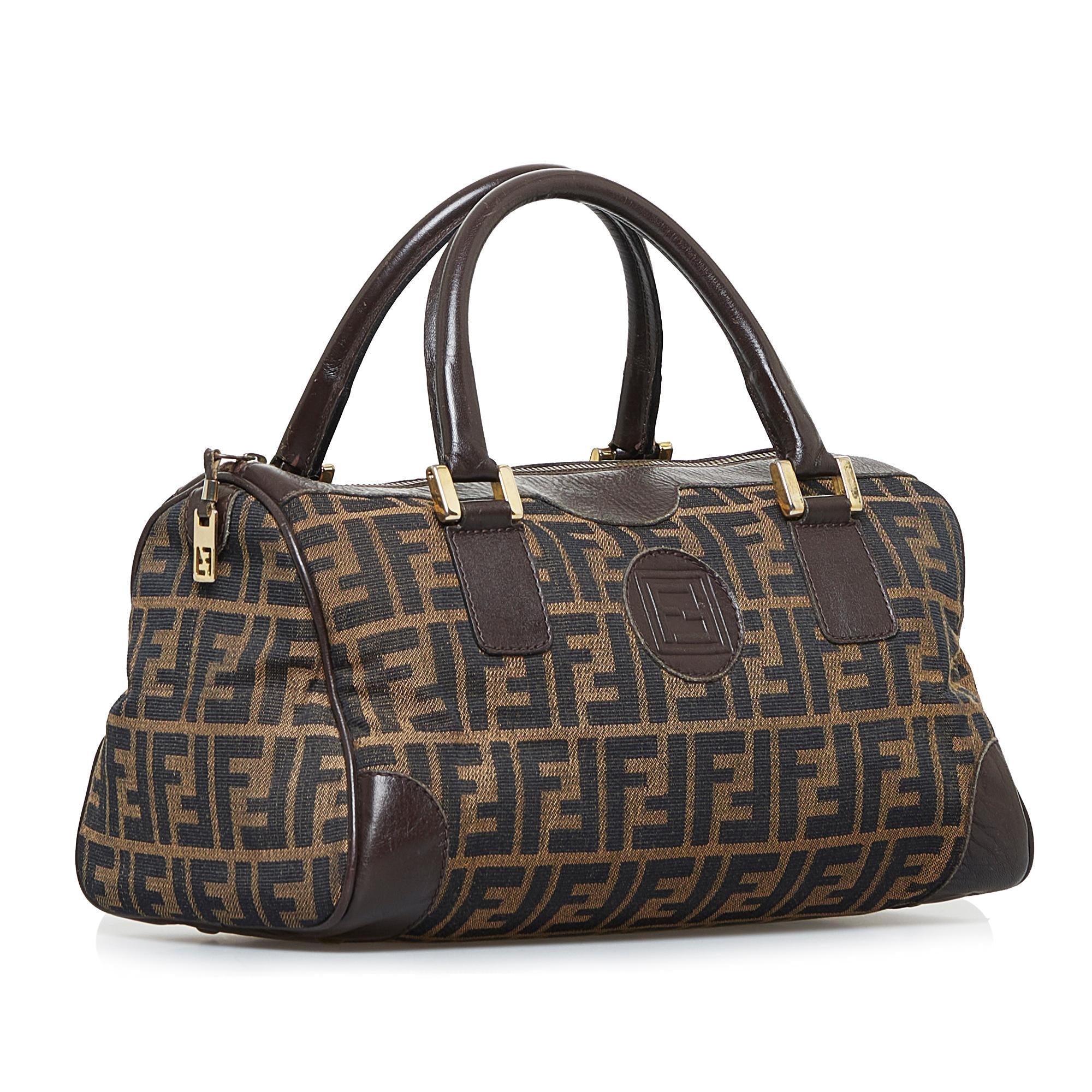 Fendi Zucca Canvas Handbag