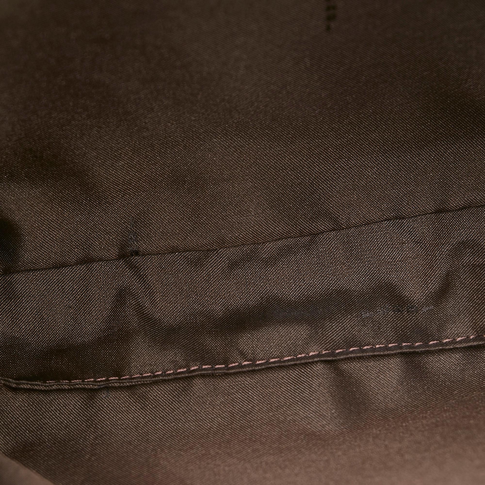 Fendi Zucca Canvas Shoulder Bag