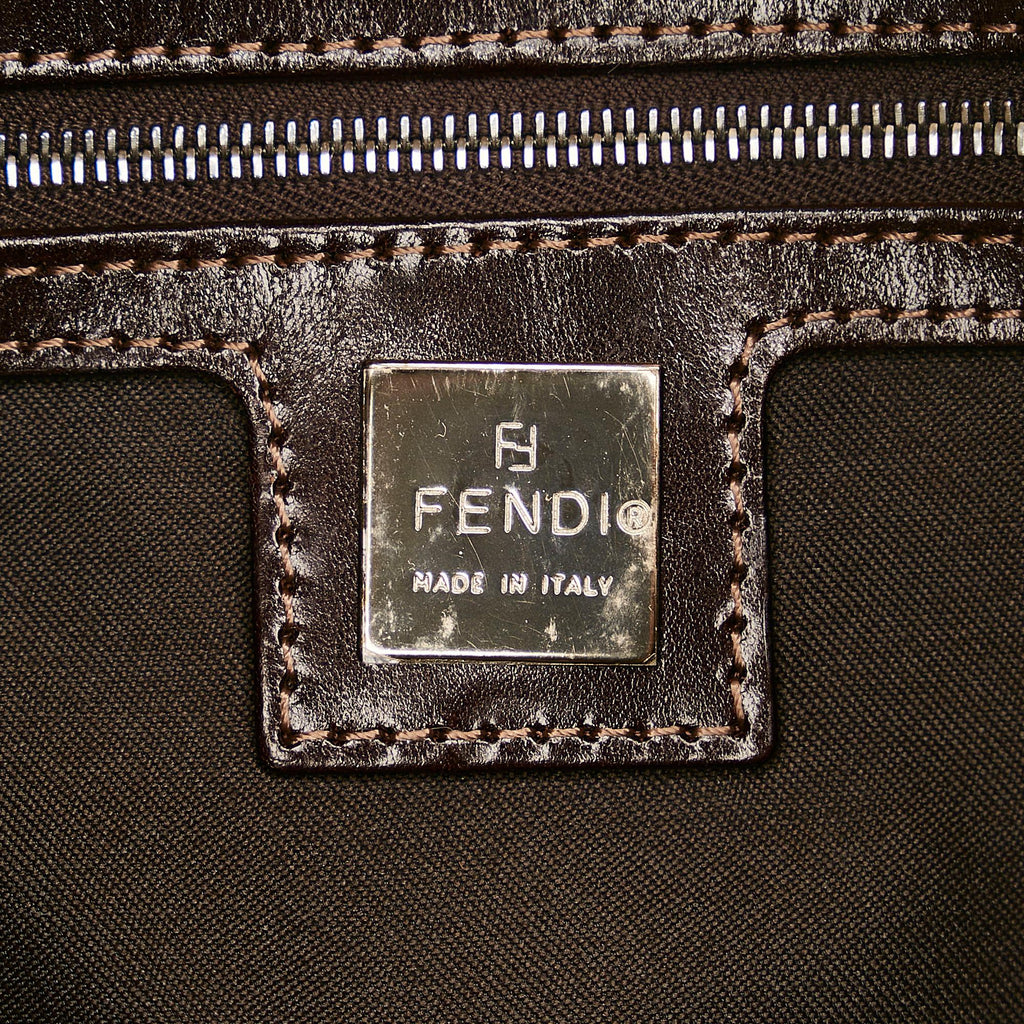 Fendi Zucca Canvas Shoulder Bag