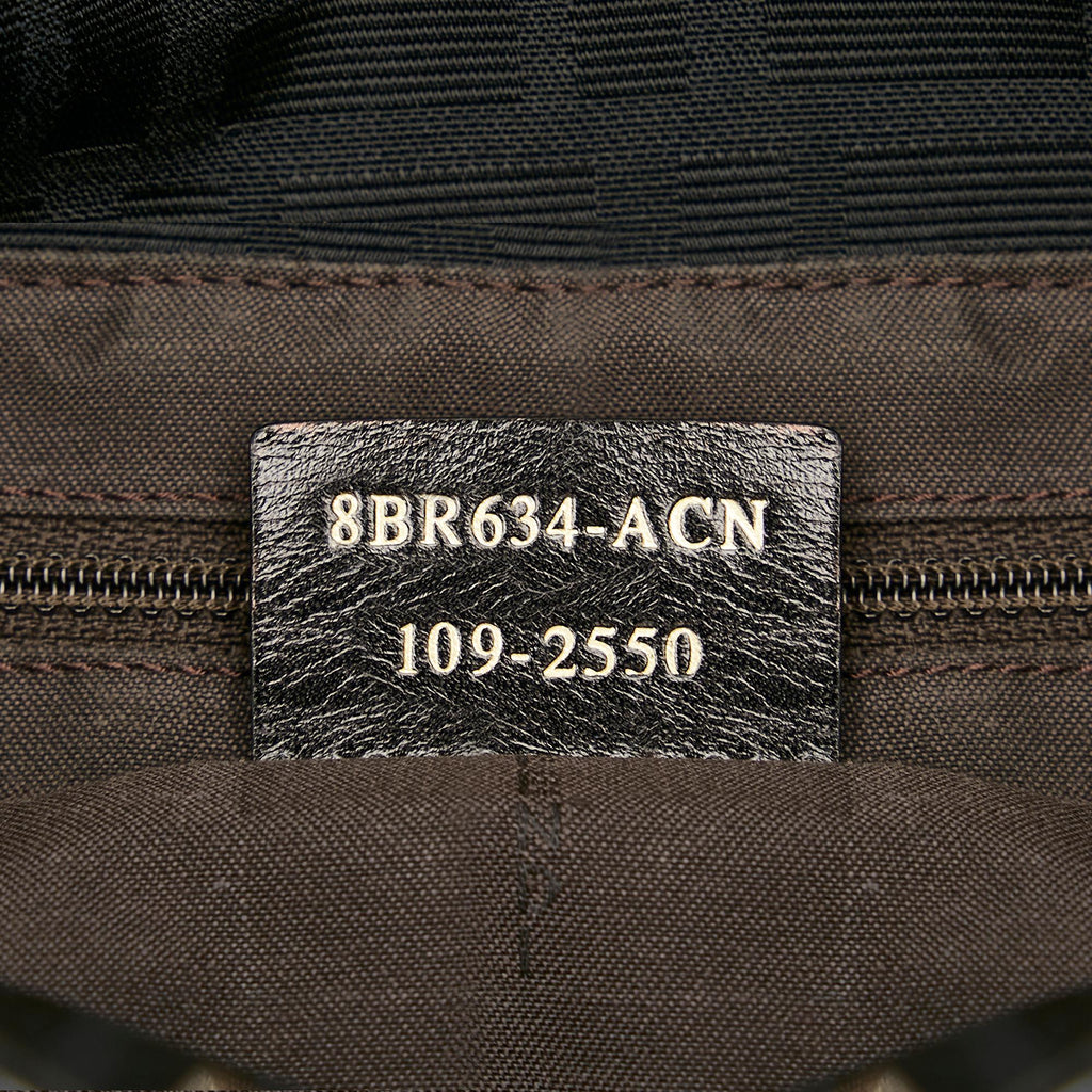 Fendi Zucca Canvas Shoulder Bag