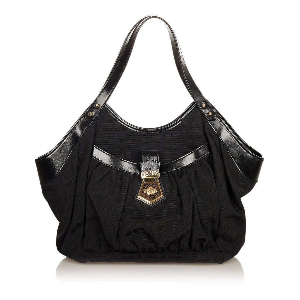 Fendi Zucca Canvas Shoulder Bag