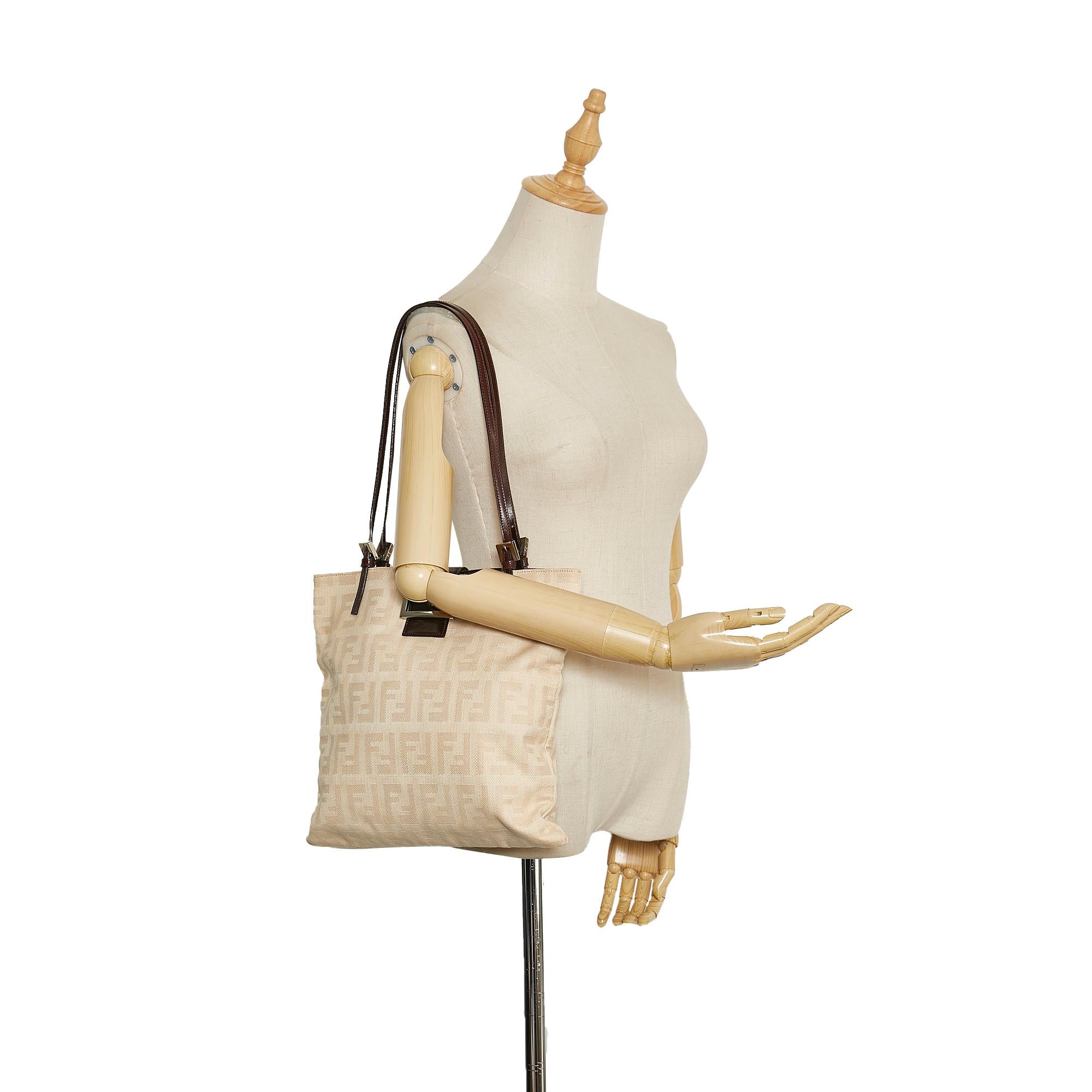 Fendi Zucca Canvas Tote Bag