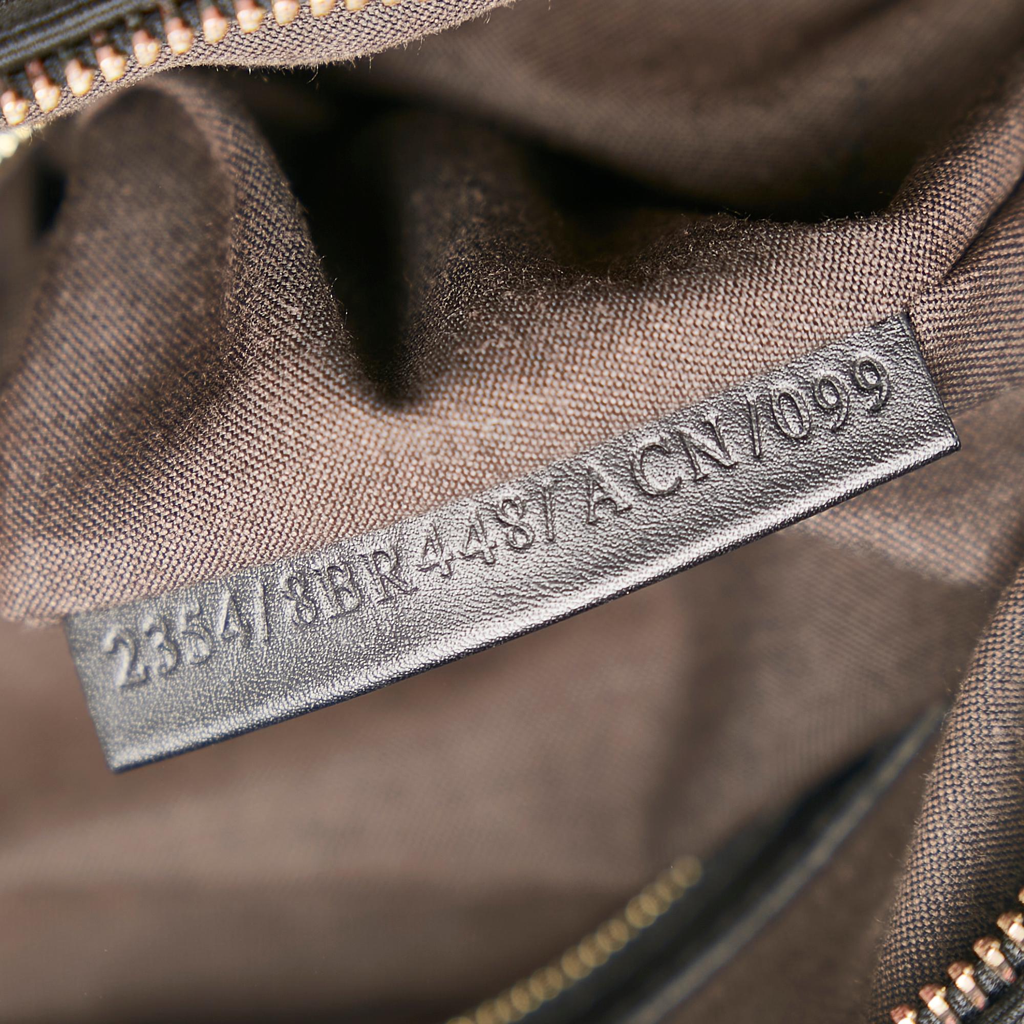 Fendi Zucca Chef Canvas Shoulder Bag