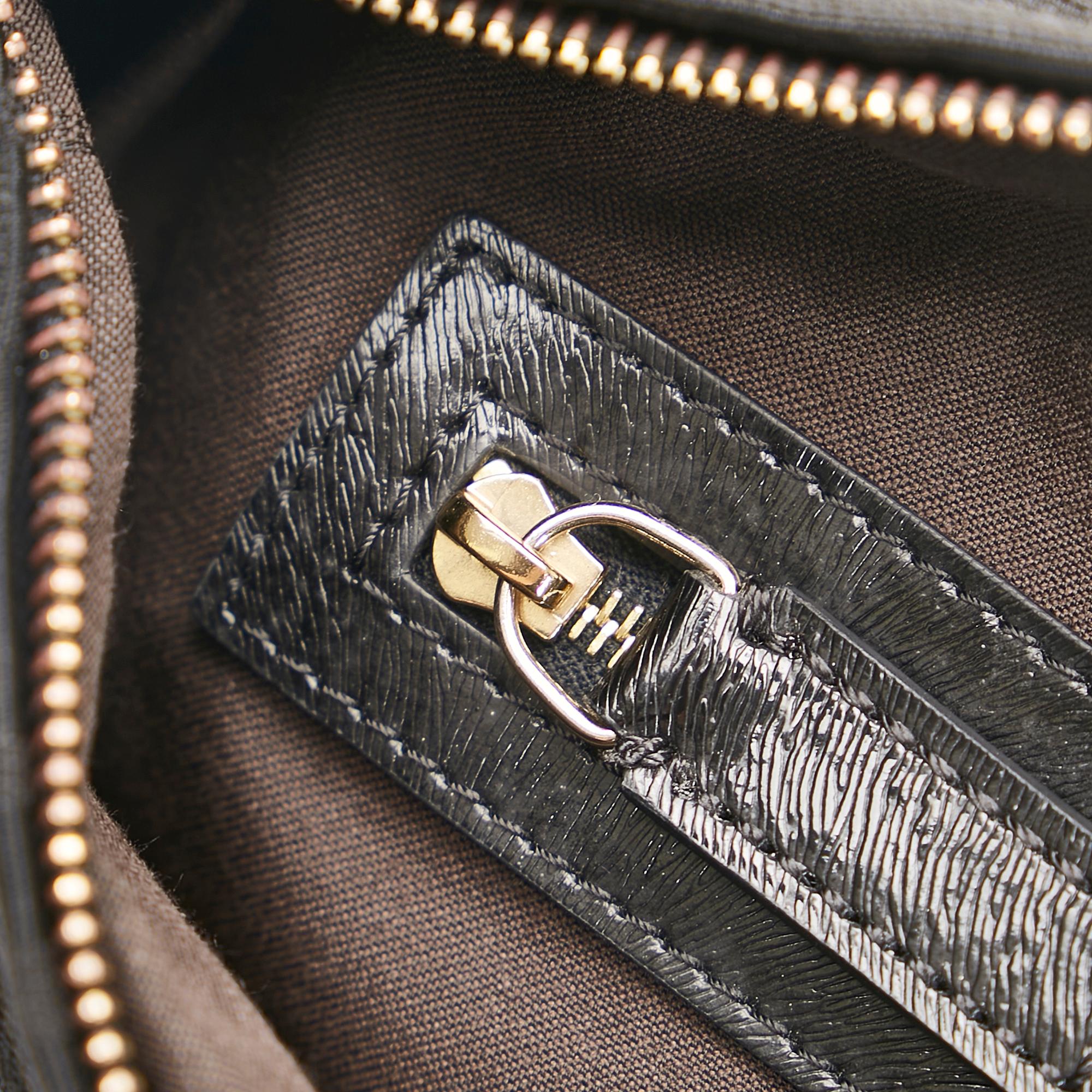 Fendi Zucca Chef Canvas Shoulder Bag