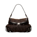 Fendi Zucca Chef Pleated Shoulder Bag