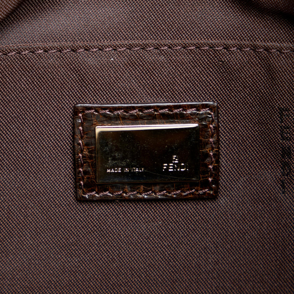 Fendi Zucca Chef Pleated Shoulder Bag
