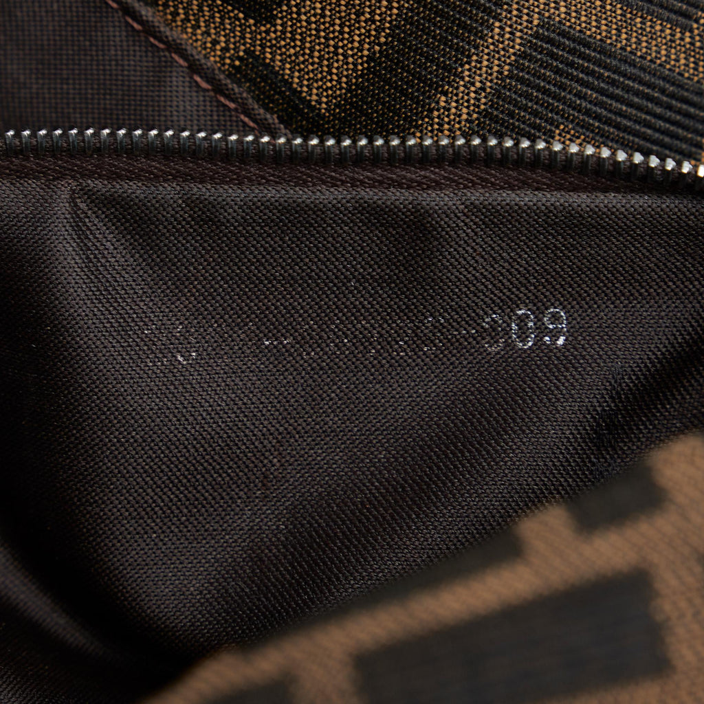 Fendi Zucca Double Flap Baguette