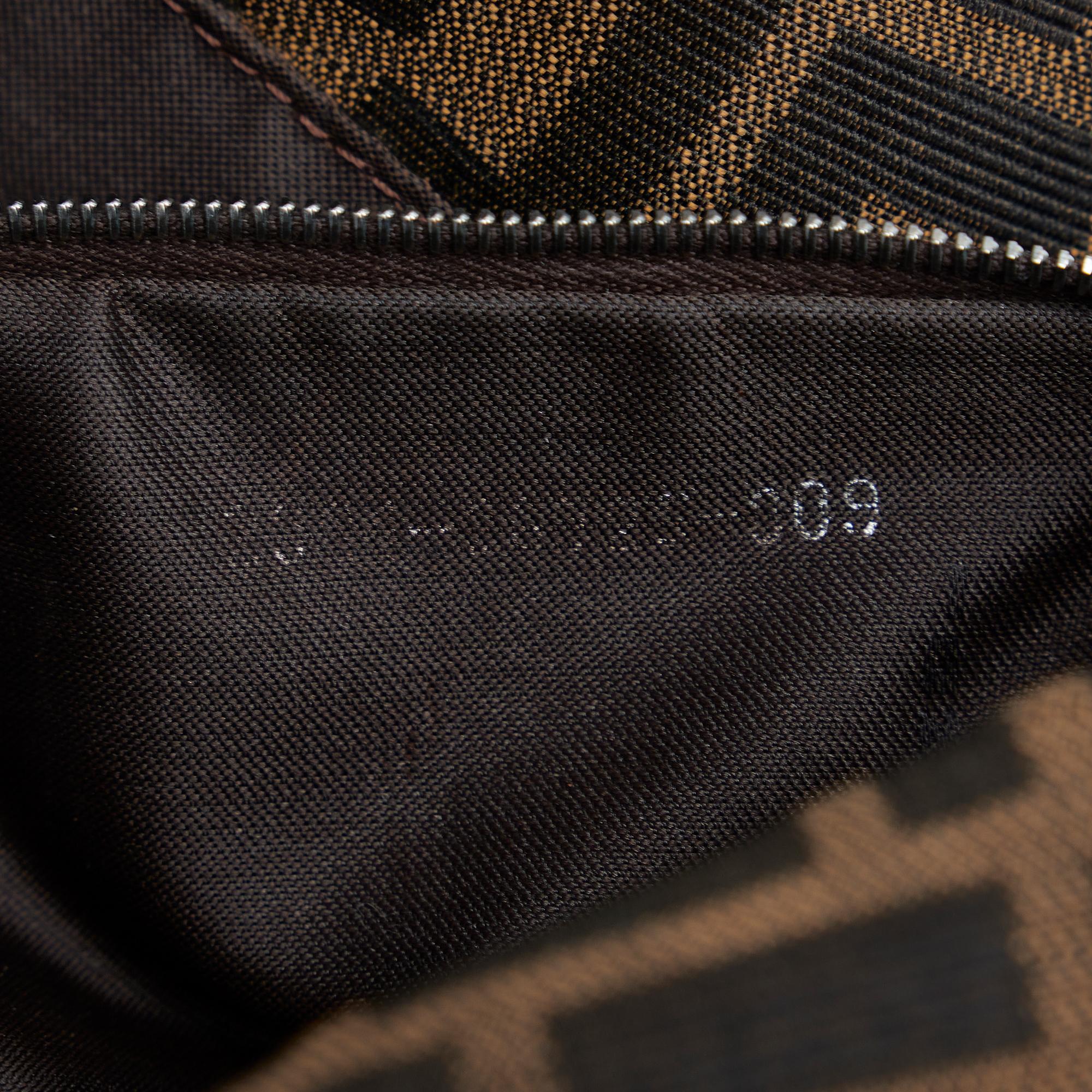 Fendi Zucca Double Flap Baguette