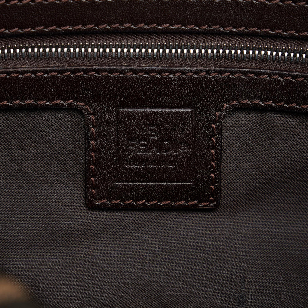 Fendi Zucca Double Flap Baguette