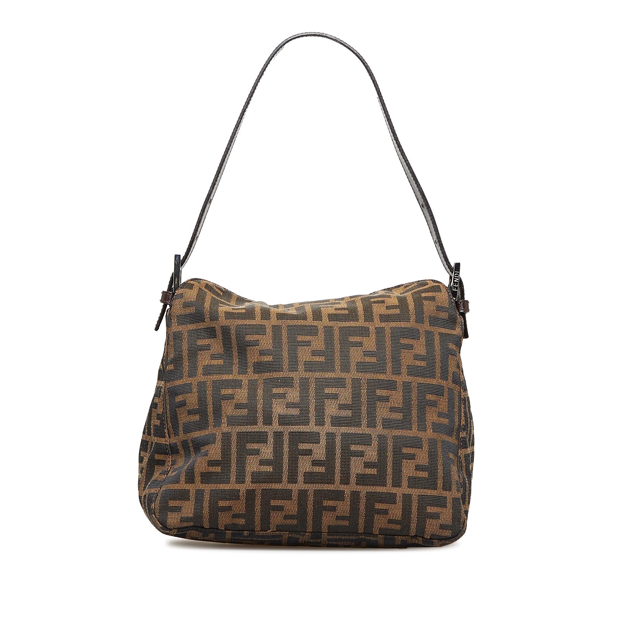Fendi Zucca Double Flap Shoulder Bag (SHG-3W9xSv)
