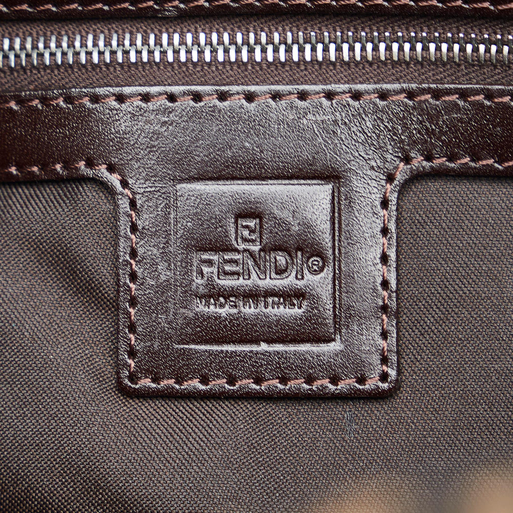 Fendi Zucca Double Flap Shoulder Bag