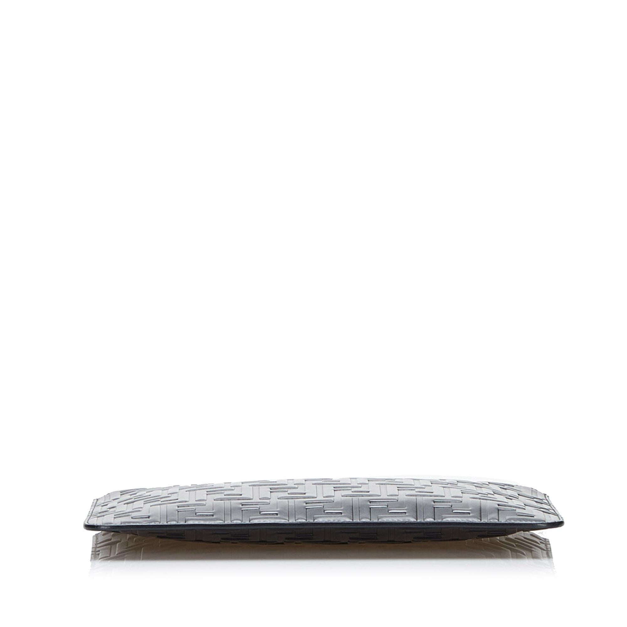 Fendi Zucca Embossed Zip Pouch