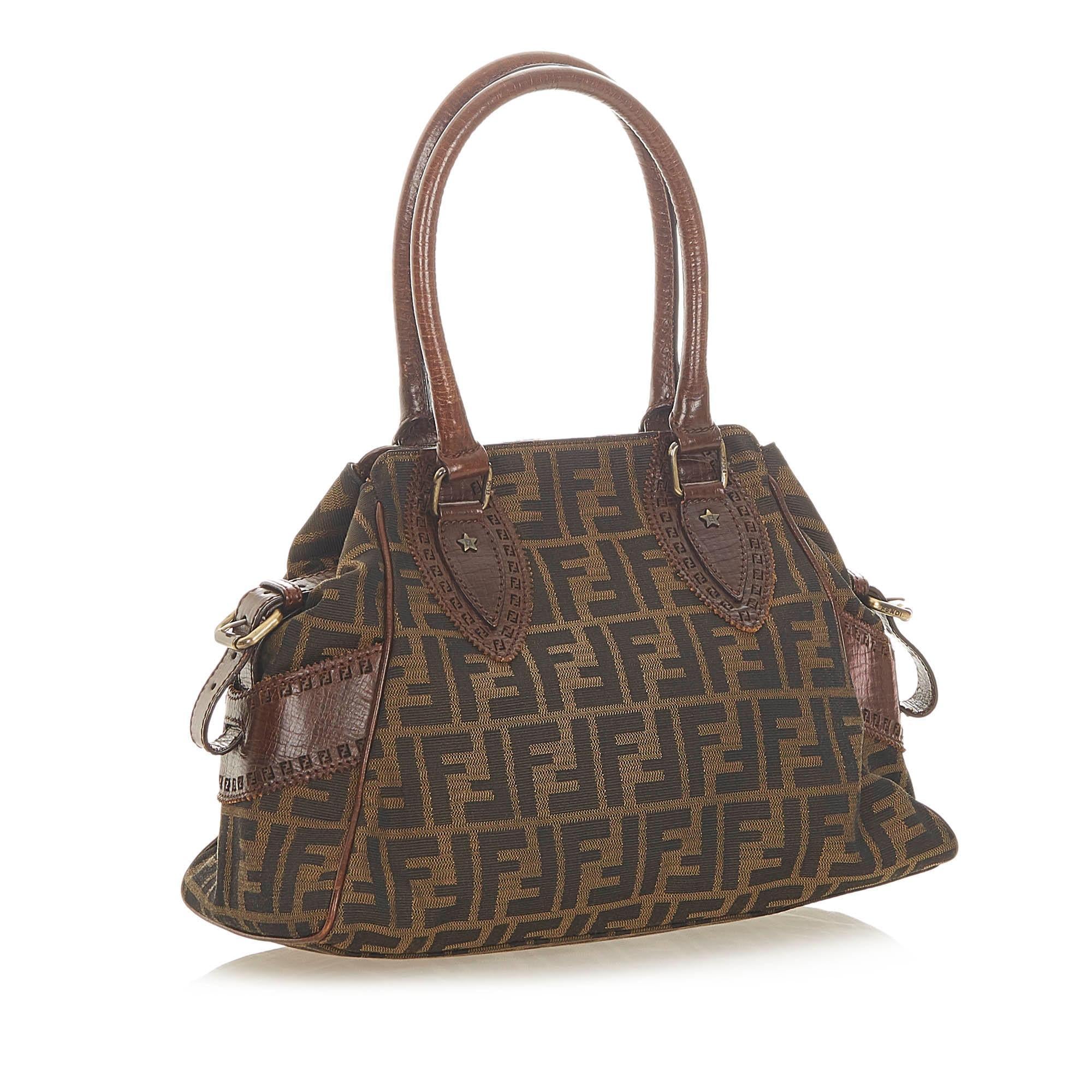 Fendi Zucca Etniko Canvas Handbag (SHG-19737)