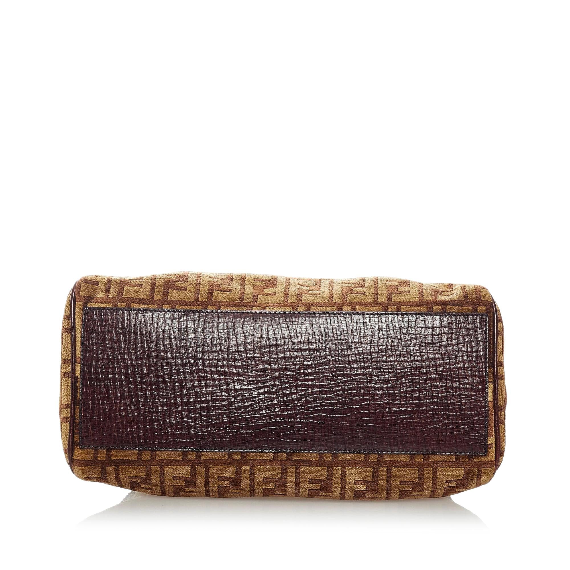 Fendi Zucca Etniko Canvas Handbag
