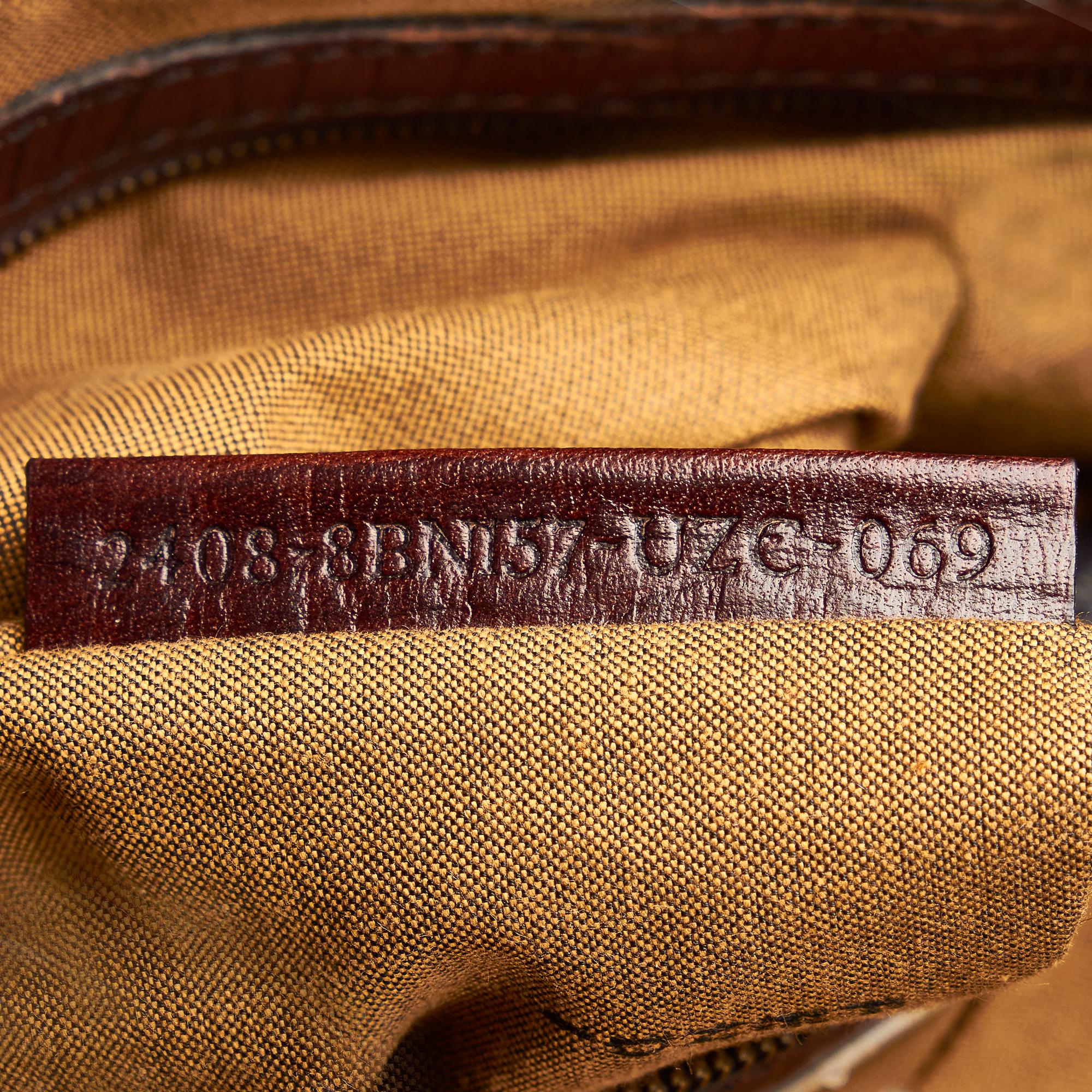 Fendi Zucca Etniko Canvas Handbag