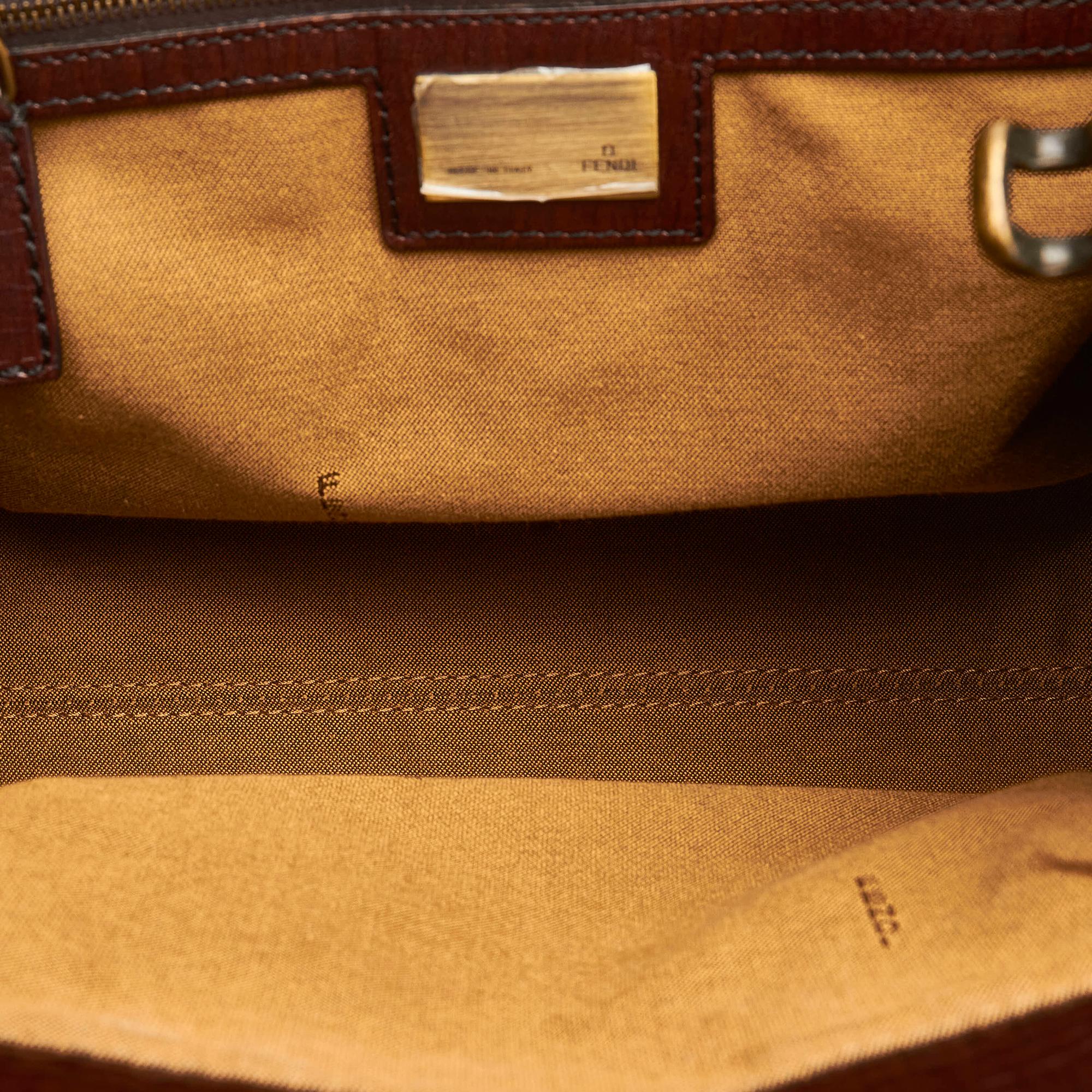 Fendi Zucca Etniko Canvas Handbag