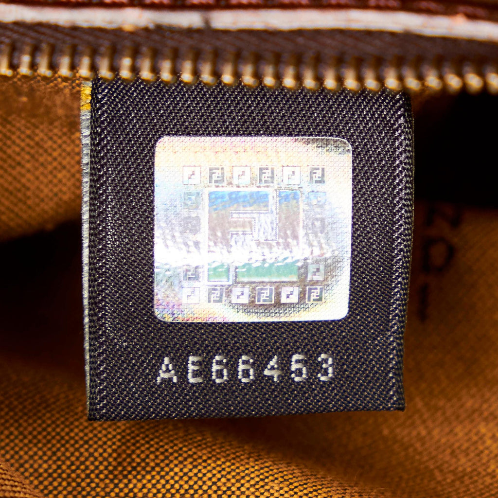 Fendi Zucca Etniko Canvas Shoulder Bag