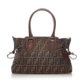 Fendi Zucca Etniko Canvas Shoulder Bag