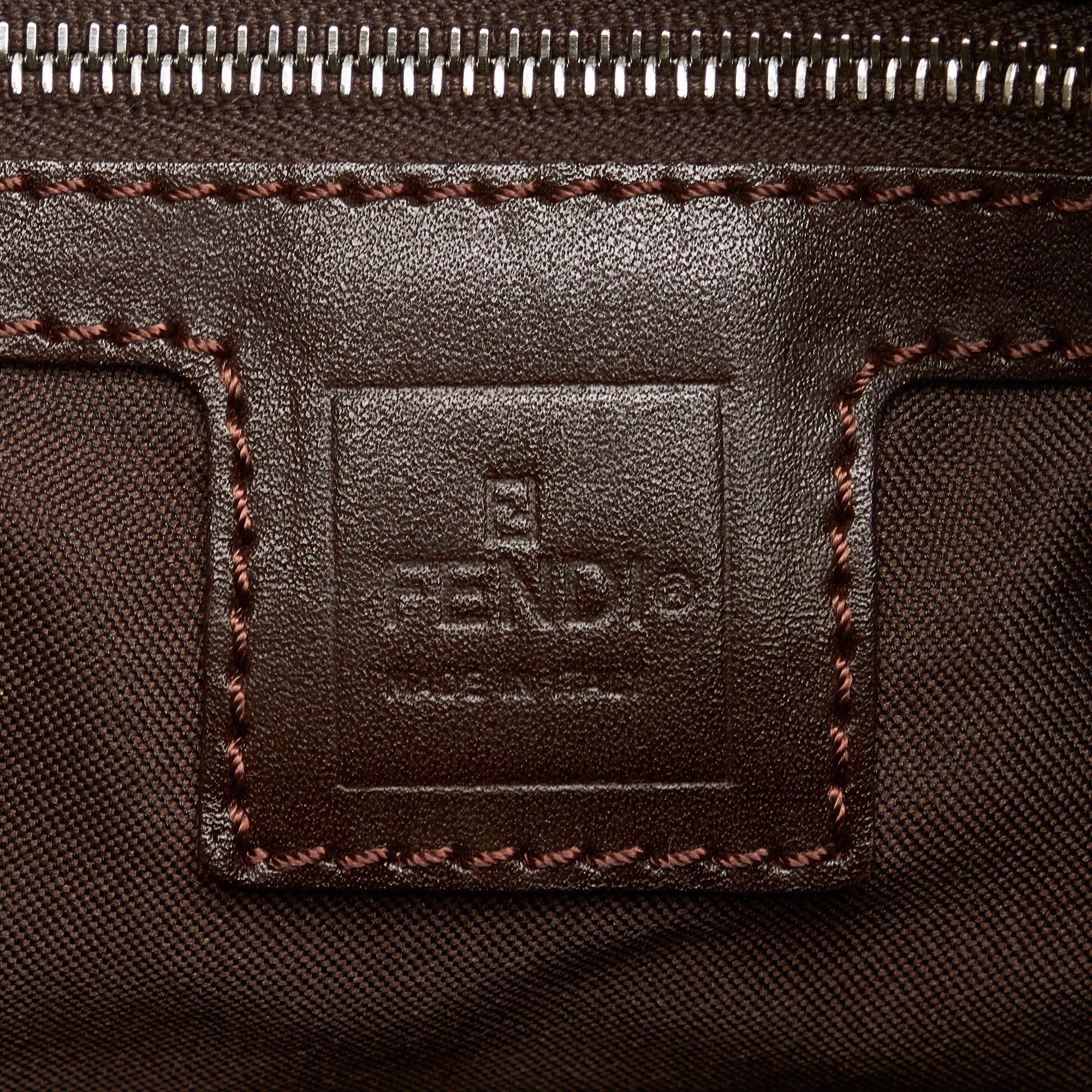 Fendi Zucca Flap Shoulder Bag