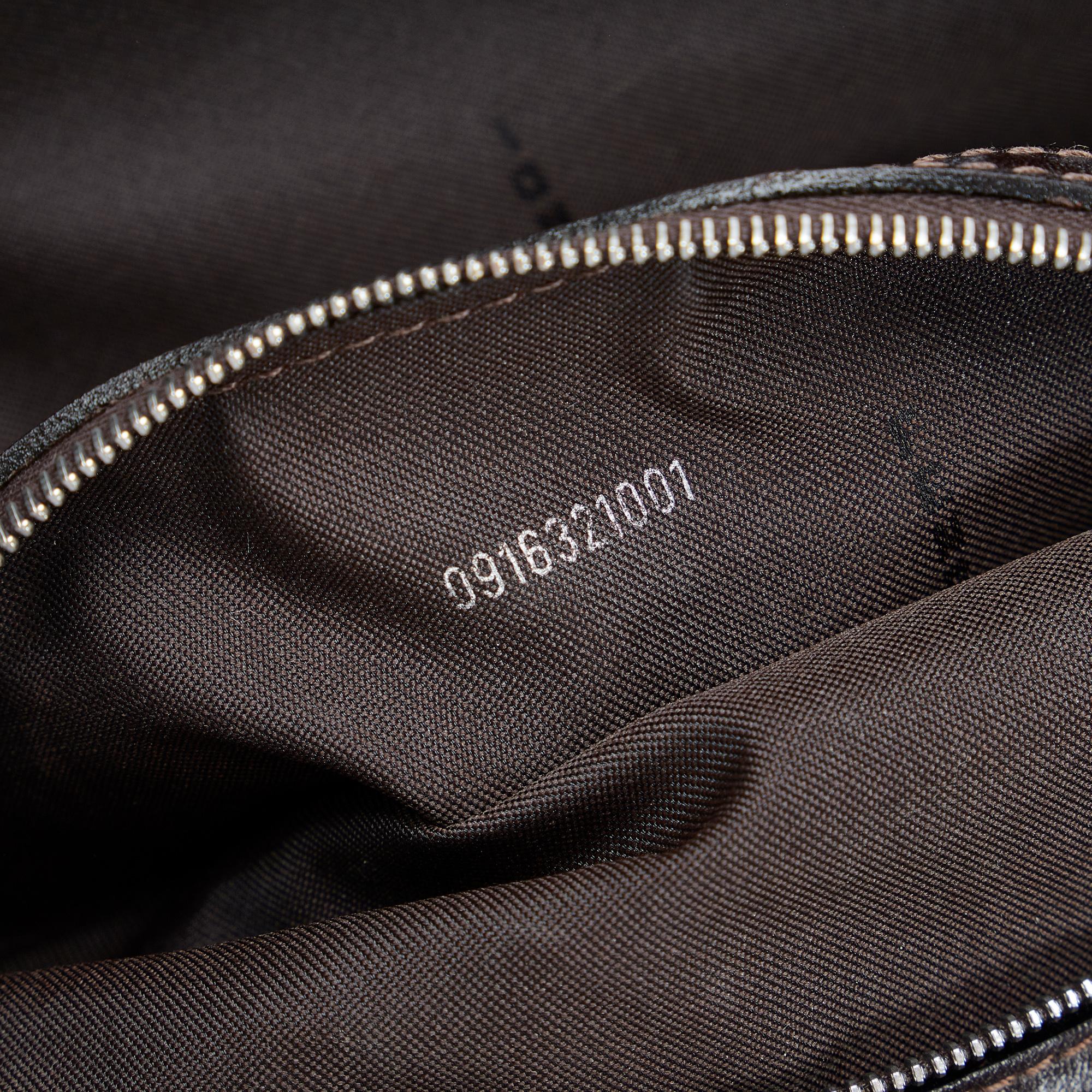 Fendi Zucca Half Moon Hobo