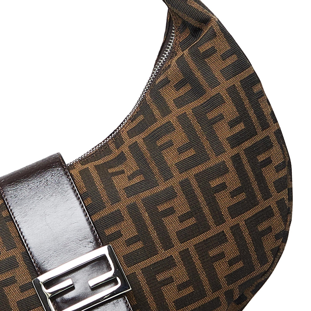 Fendi Zucca Half Moon Hobo
