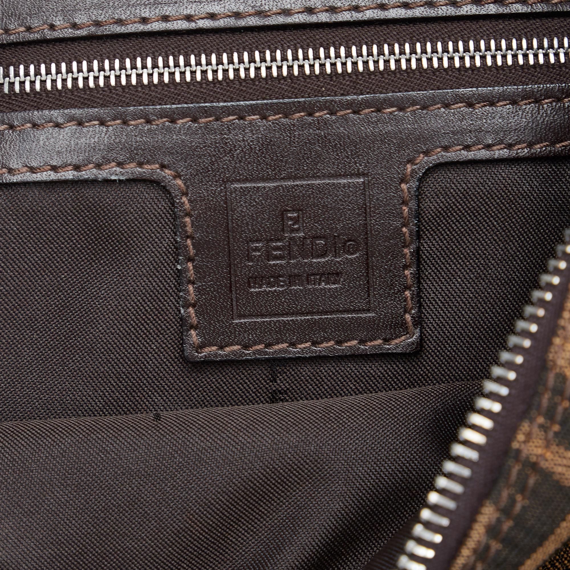 Fendi Zucca Half Moon Hobo