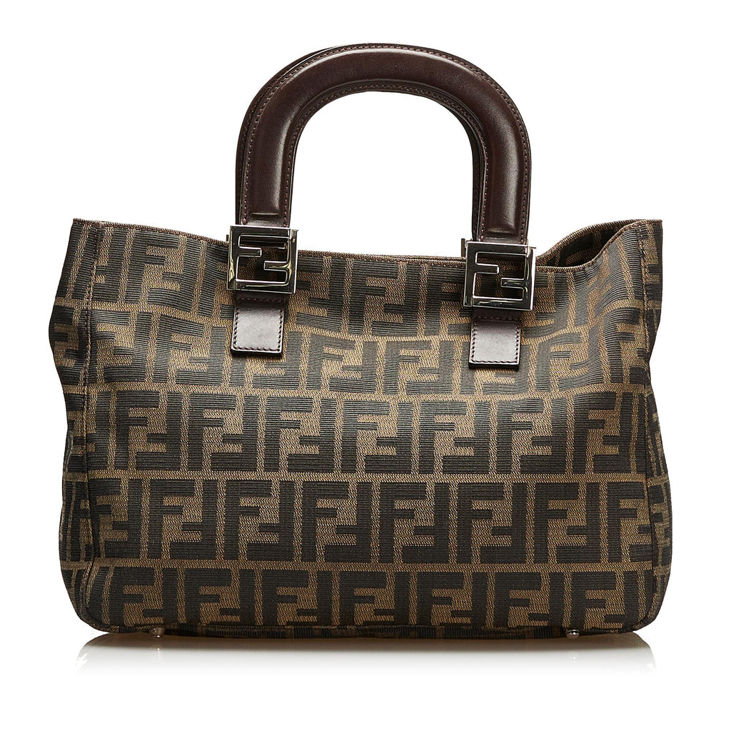 Fendi Zucca Handle Handbag