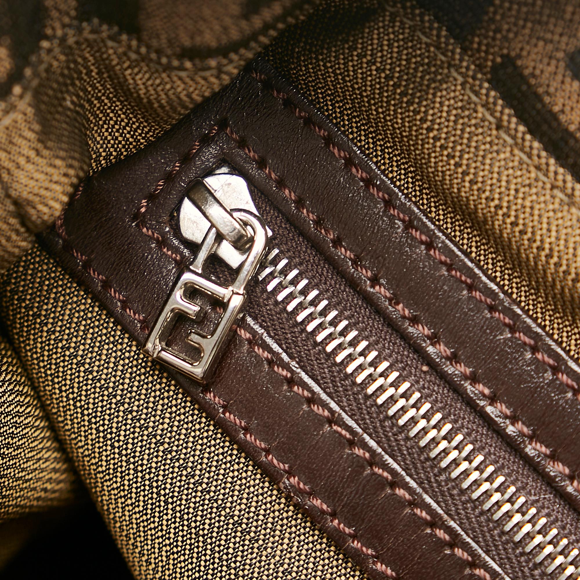 Fendi Zucca Handle Handbag