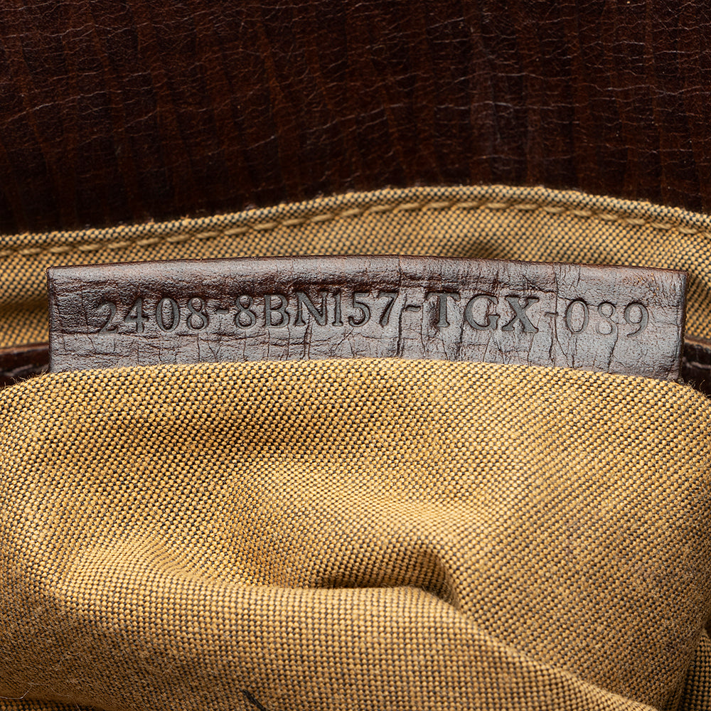 Fendi Zucca Leather Du Jour Small Tote