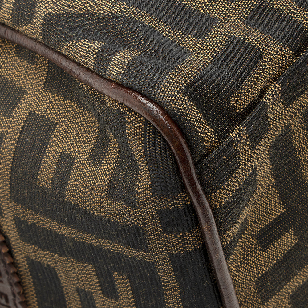Fendi Zucca Leather Du Jour Small Tote