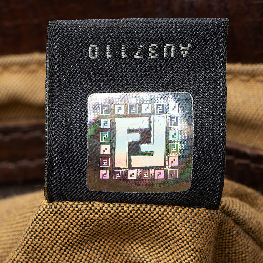 Fendi Zucca Leather Du Jour Small Tote