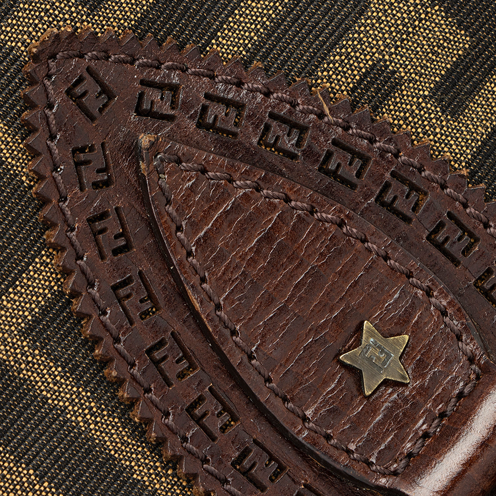 Fendi Zucca Leather Du Jour Small Tote