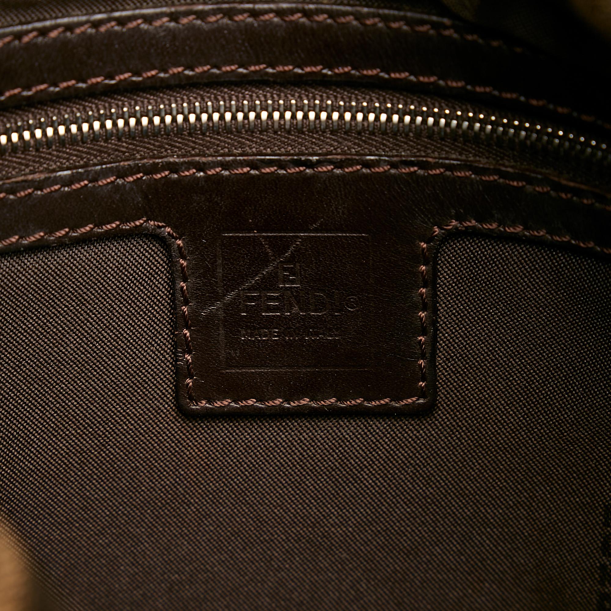 Fendi Zucca Mamma Forever Canvas Shoulder Bag