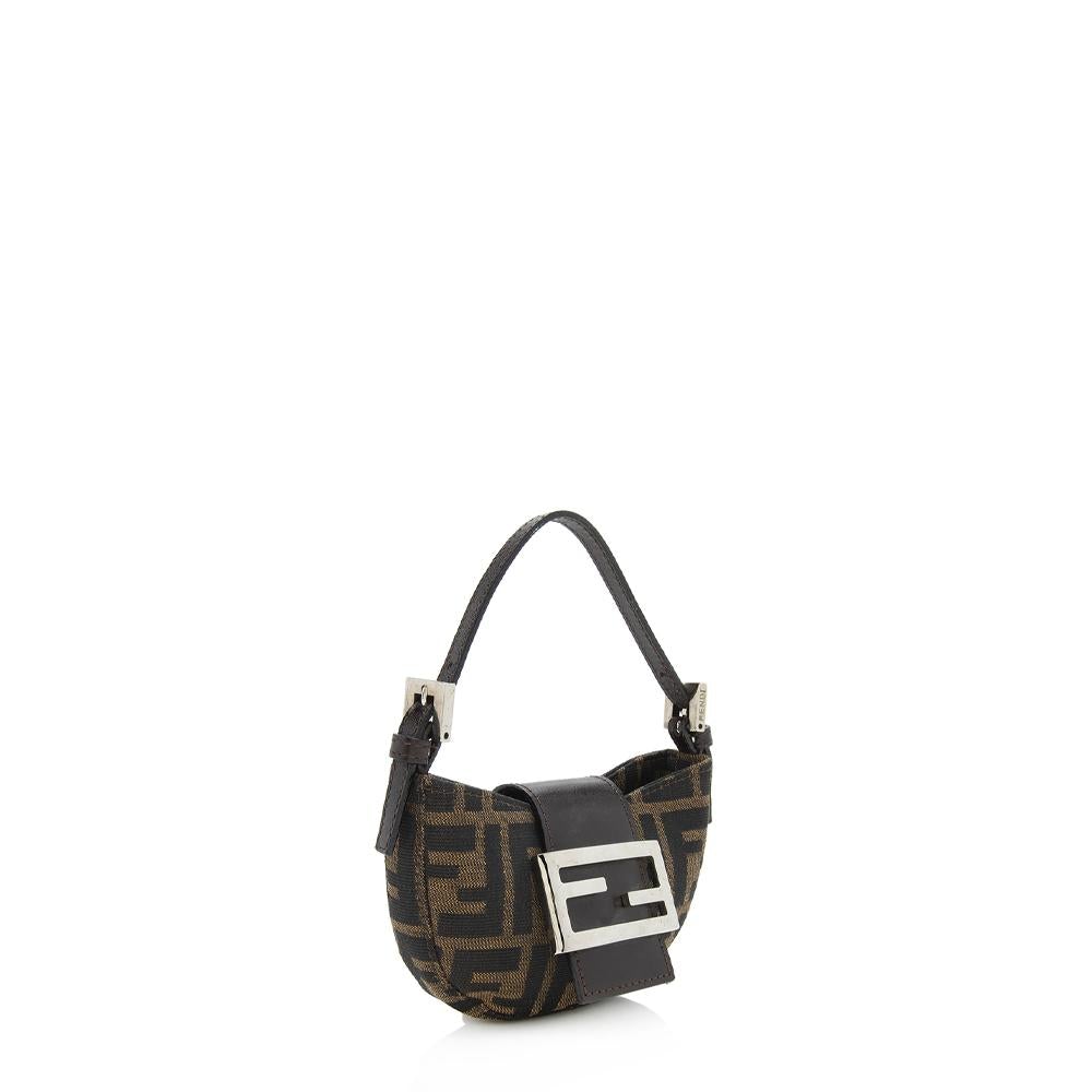 Fendi Zucca Mini Baguette Bag (SHF-11896)