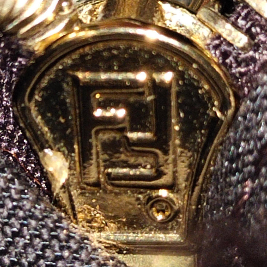 Fendi Zucca Paisley Embroidery Baguette