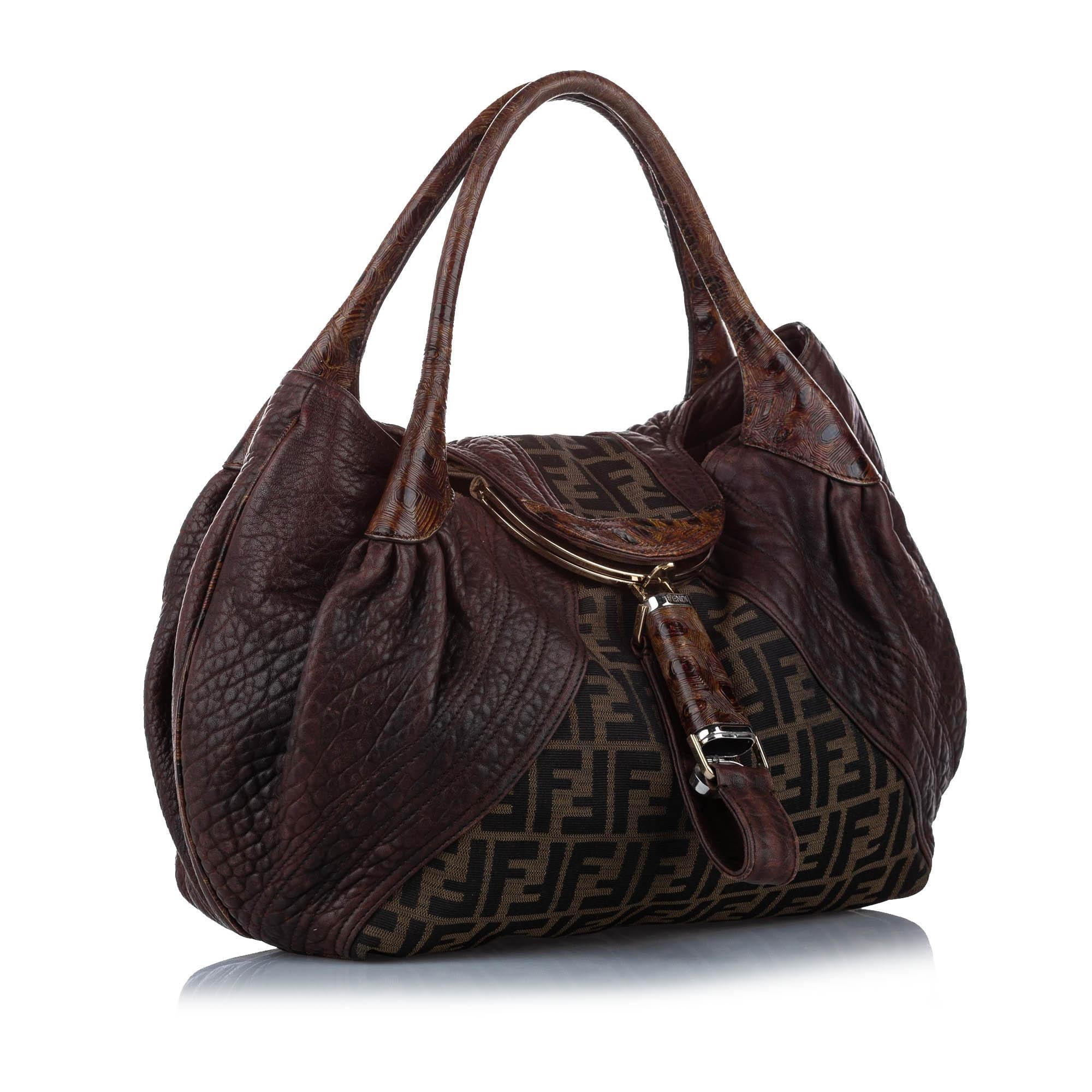 Fendi Zucca Spy Canvas Handbag (SHG-16038)