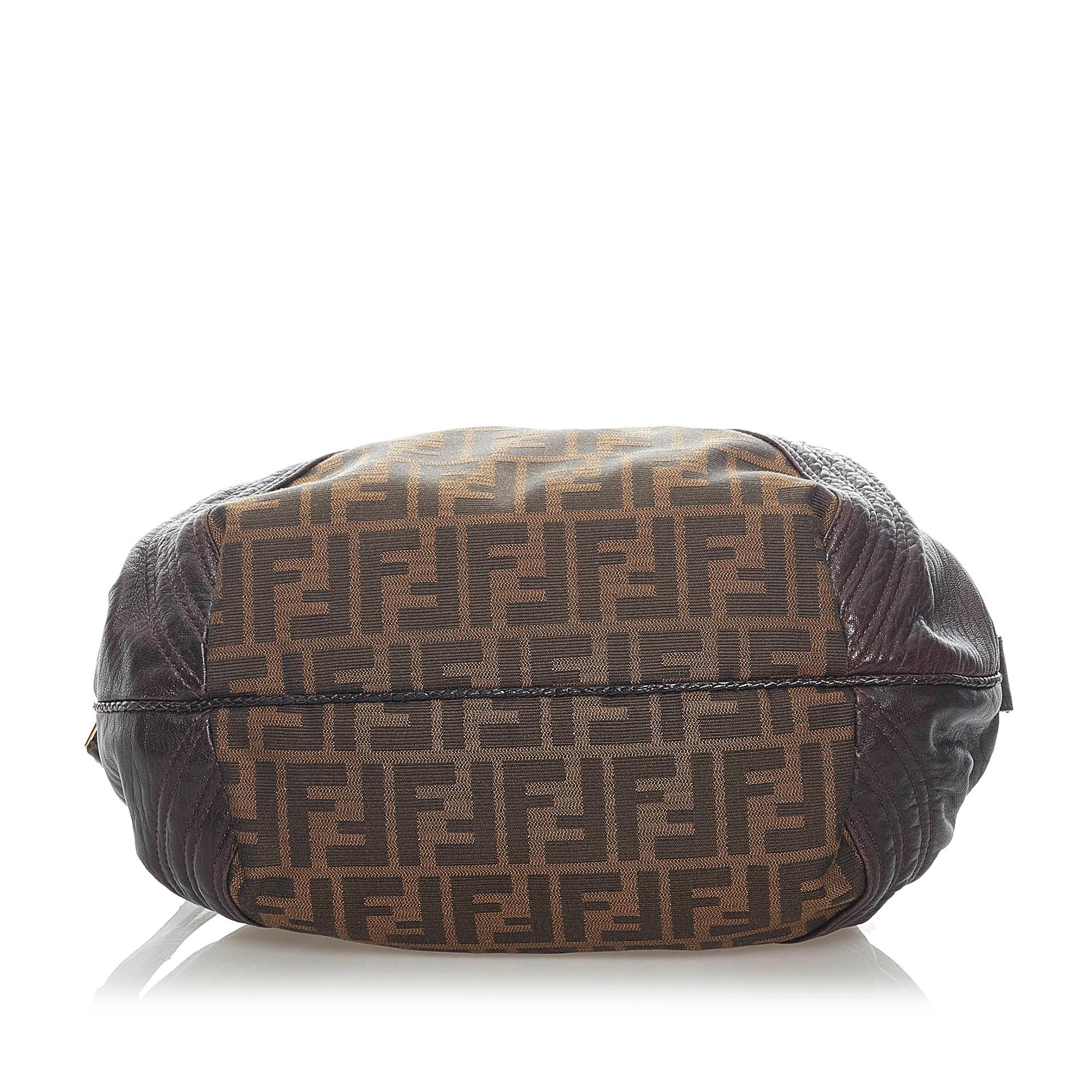 Fendi Zucca Spy Canvas Handbag