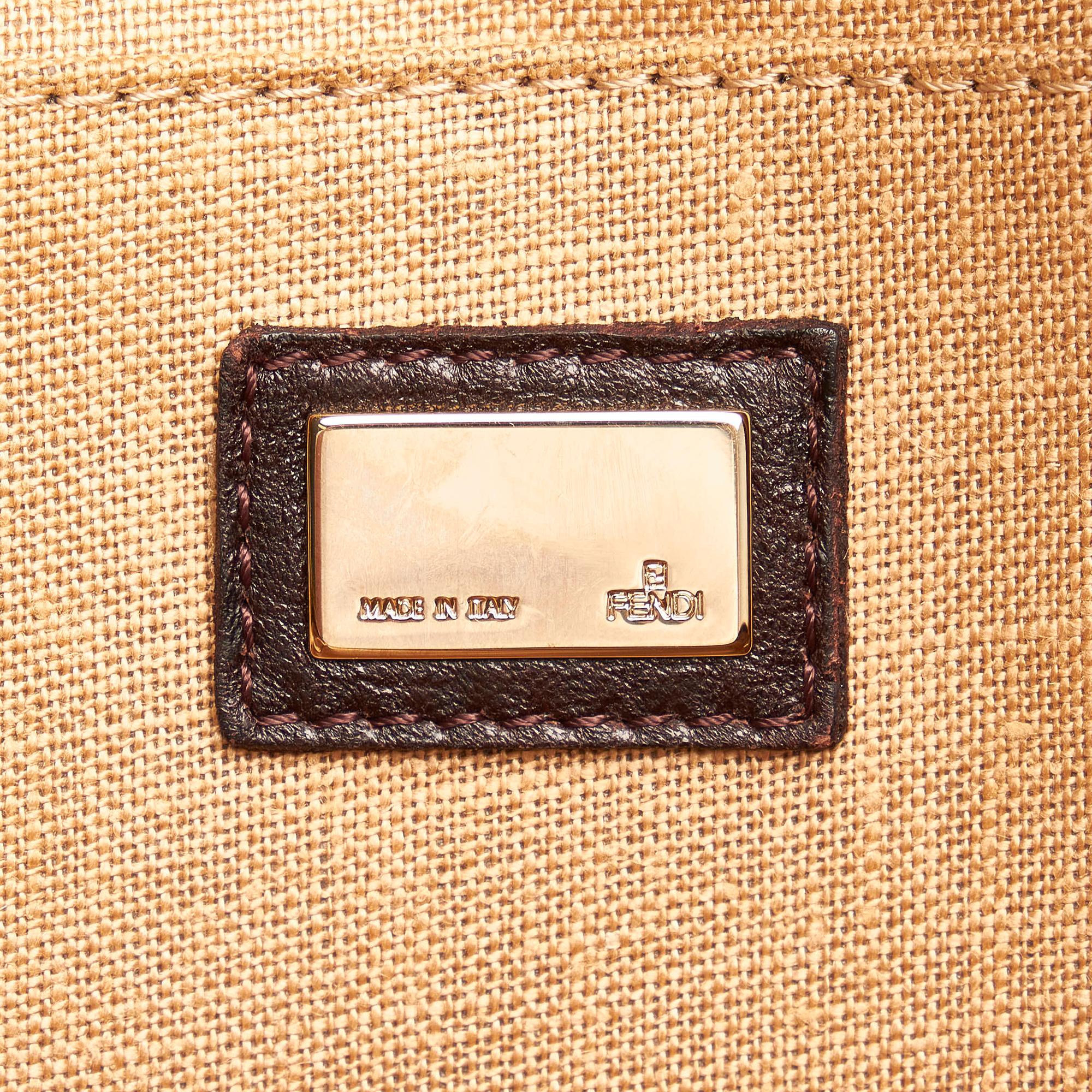 Fendi Zucca Spy Canvas Handbag