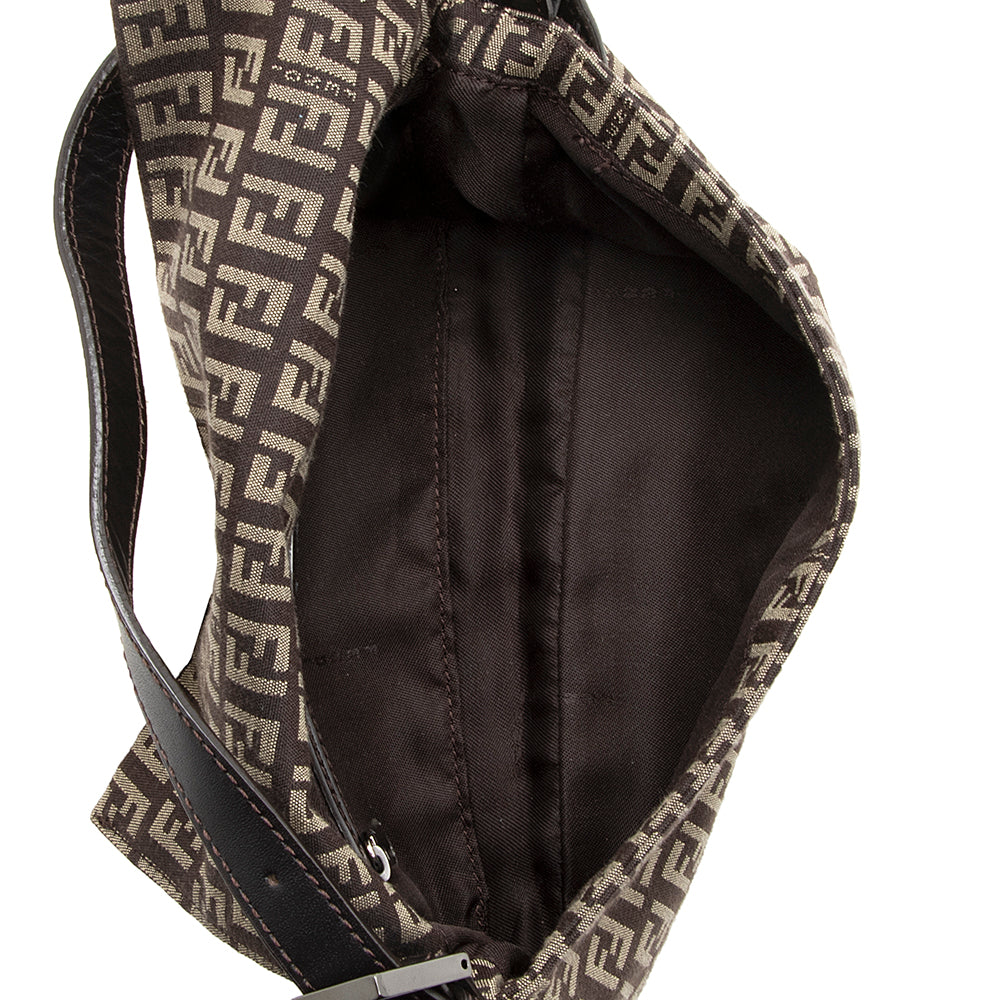 Fendi Zucchino Baguette Shoulder Bag