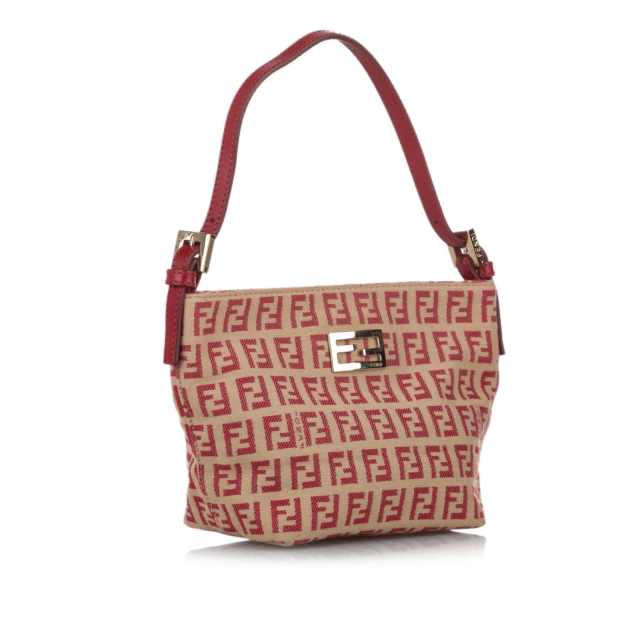 Fendi Zucchino Canvas Baguette (SHG-18938)