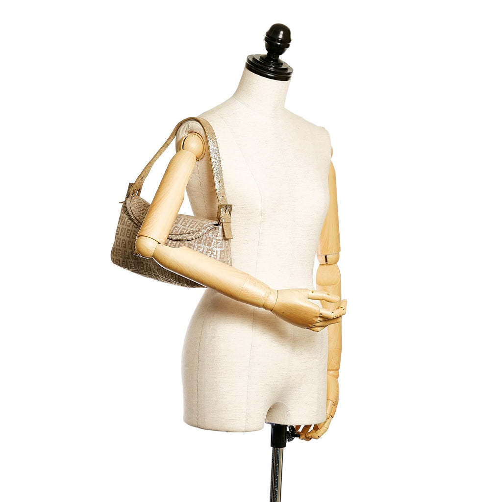 Fendi Zucchino Canvas Baguette