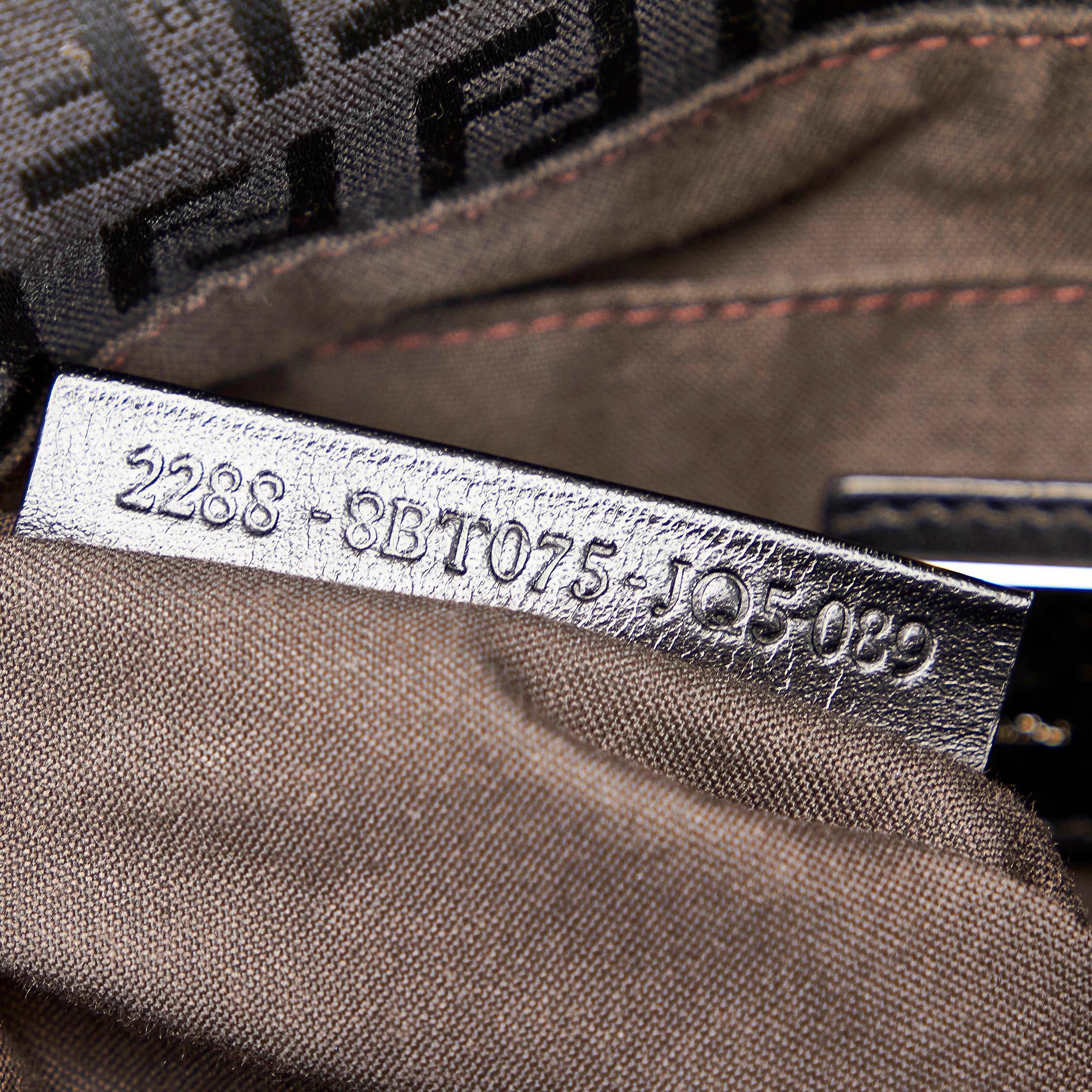 Fendi Zucchino Canvas Crossbody Bag