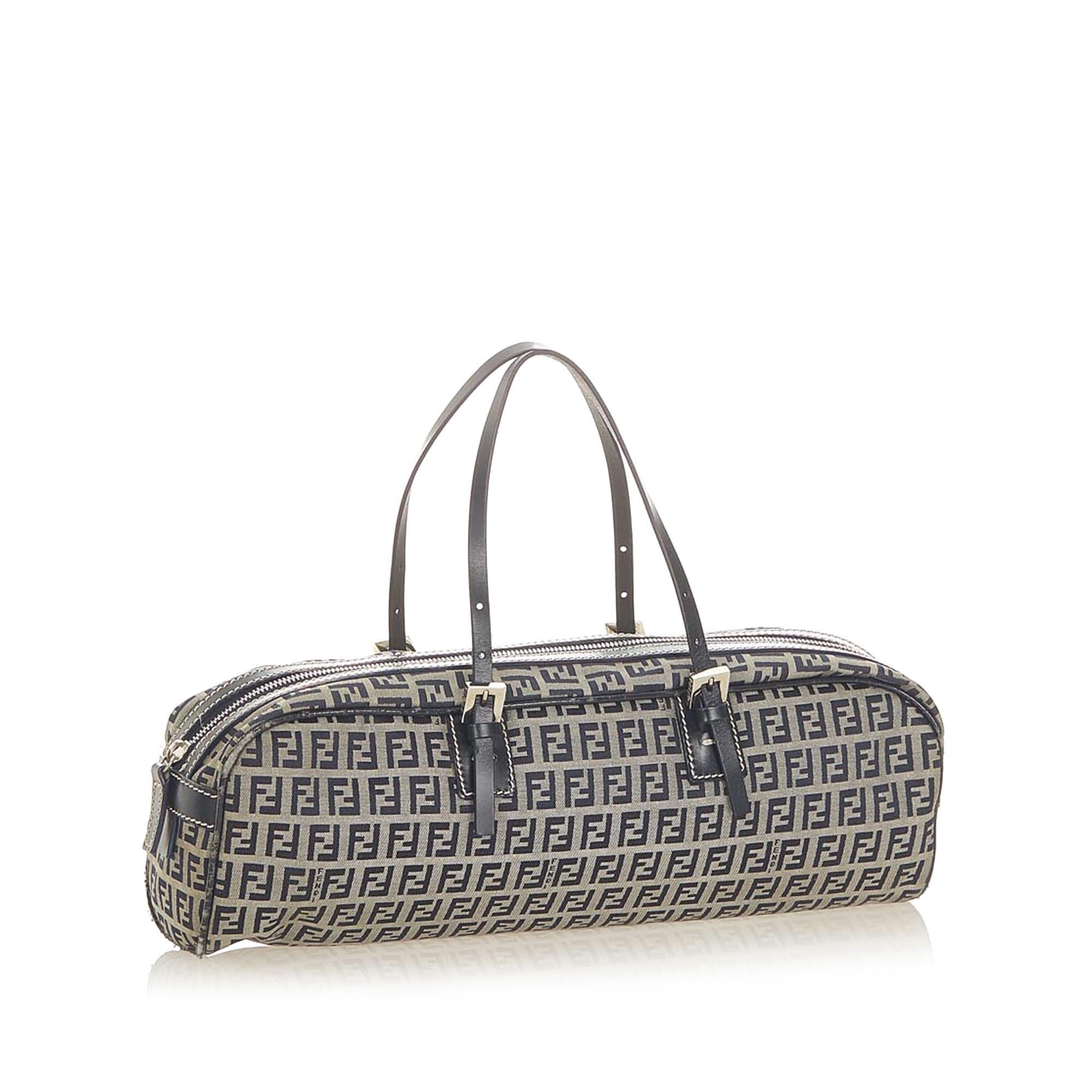 Fendi Zucchino Canvas Handbag (SHG-19582)